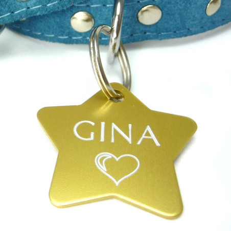 Psí známka eloxovaná - hvězda