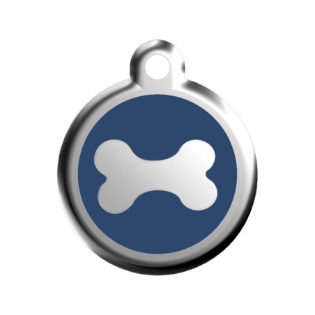 Modrá kostička Red Dingo, rytí na psí známku pro velkého psa