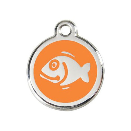 Nerezová známka pro kočku od Red Dingo s gravírováním textu na míru