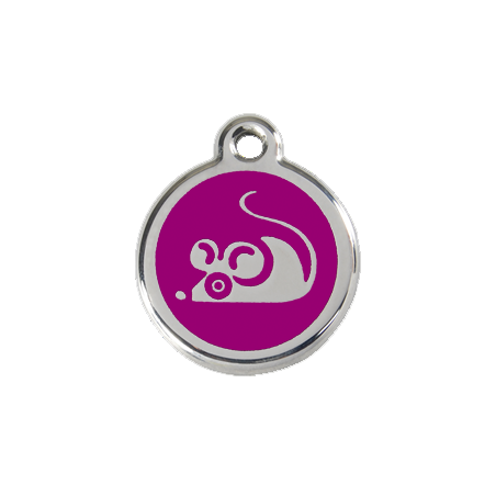 Identifikační známka pro kočku Red Dingo - myška s rytím