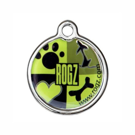 Zelená známka pro velkého psa Rogz Lime Juice